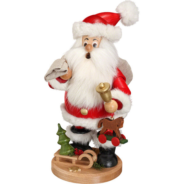 Räuchermännchen Weihnachtsmann mit Geschenke - 22 cm