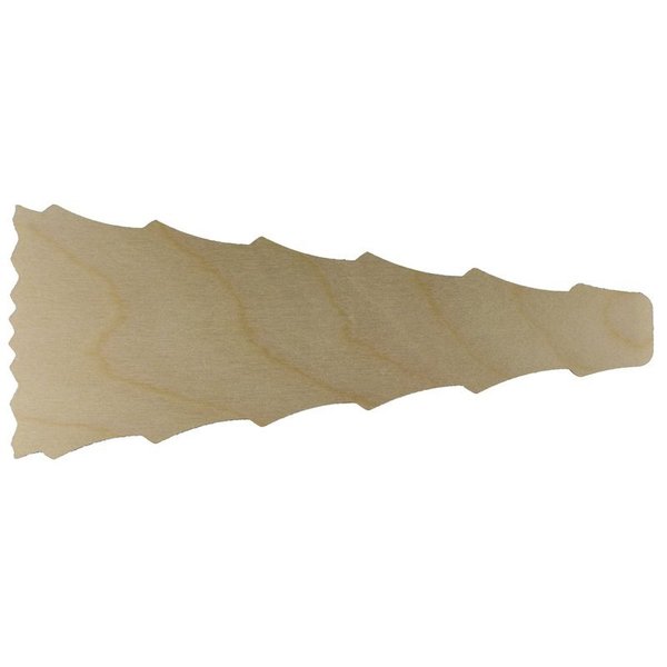 Pyramidenflügel " gezackt "; Sperrholz  Stärke 3 mm;  ohne Schaft