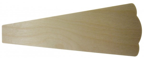 Pyramidenflügel " gewellt "; Sperrholz  Stärke 3 mm;  ohne Schaft