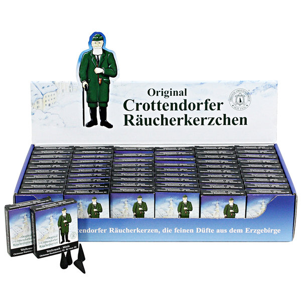 Crottendorfer-Mini-Räucherkerzen "Weihrauch" im Display zu 60 Stück